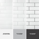 Ivy Hill Tile Barnet White 3 in. x 9 in. x 10mm Matte Ceramic Subway Wall Tile (30 pieces / 5.16 sq. ft. / box)