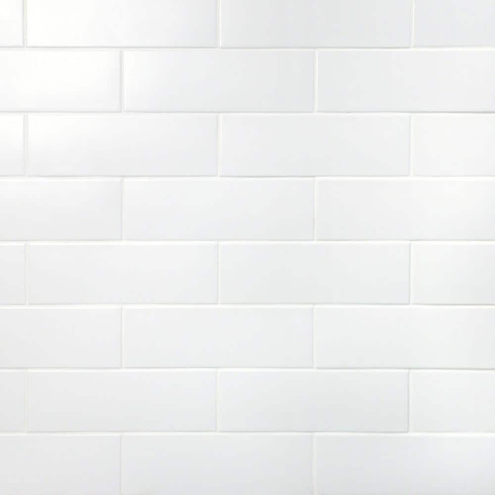 Ivy Hill Tile Barnet White 3 in. x 9 in. x 10mm Matte Ceramic Subway Wall Tile (30 pieces / 5.16 sq. ft. / box)