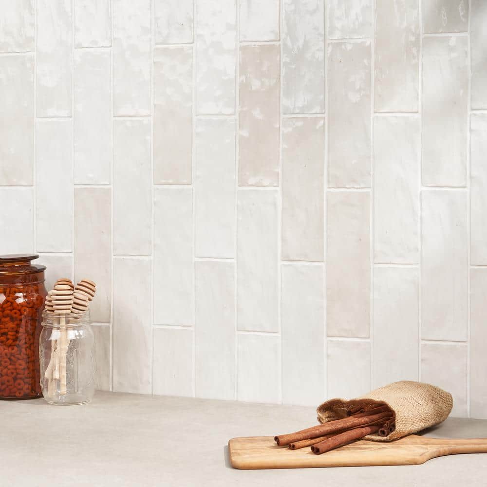 Ivy Hill Tile Kingston White 3 in. x 8 in. Glazed Ceramic Wall Tile (5.38 sq. ft. per Case)