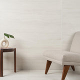 Atlanta White 23.45 in. x 47.07 in. Matte Travertine Look Porcelain Floor and Wall Tile (31 sq. ft./Case)