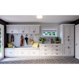 J COLLECTION Mancos Bright White Shaker Assembled Shallow Base Kitchen Cabinet with a Drawer (15 in. W x 34.5 in. H x 14 in. D)