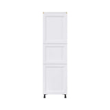 J COLLECTION Mancos Bright White Shaker Assembled Pantry Kitchen Cabinet with 4-Shelves (24 in. W x 84.5 in. H x 24 in. D)