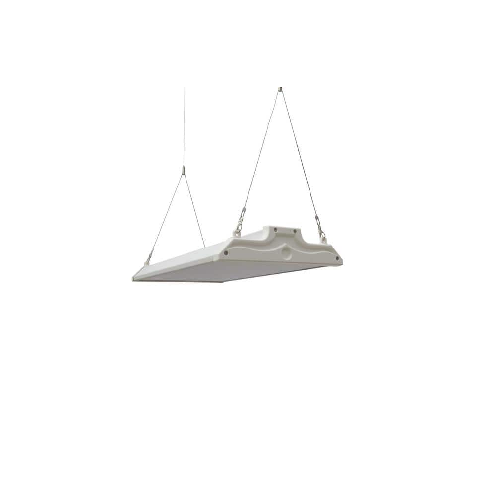 J&H LED 2 ft. 250-Watt Equivalent 15,400 Lumens 110-Watts Integrated LED White High Bay Light 120-277 Volt 5000K (2-Pack)