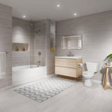 PROJECTA 60 in. x 36 in. Acrylic Left-Hand Drain Rectangular Alcove Whirlpool Bathtub in White