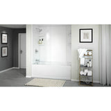 PROJECTA 60 in. x 36 in. Acrylic Left-Hand Drain Rectangular Alcove Whirlpool Bathtub in White