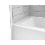 PROJECTA 60 in. x 36 in. Acrylic Left-Hand Drain Rectangular Alcove Whirlpool Bathtub in White