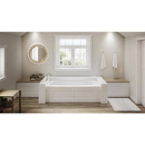 JACUZZI AMIGA 72 in. x 36 in. Acrylic Left-Hand Drain Rectangular Alcove Whirlpool Bathtub with Heater in White