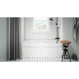 Jacuzzi CETRA 60 in. x 36 in. Acrylic Left-Drain Rectangular Alcove Whirlpool Bathtub in White