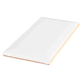 Jeffrey Court Allegro White Bevel 3 in. x 6 in. Glossy Ceramic Wall Tile (11 sq. ft. / Case)