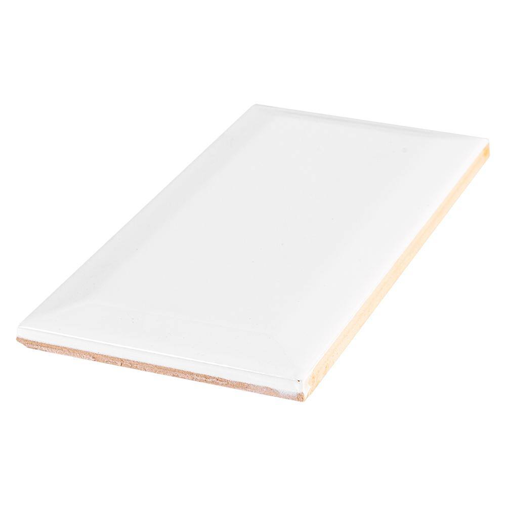 Jeffrey Court Allegro White 3 in. x 6 in. Glossy Ceramic Wall Tile (1 sq. ft./ pack)