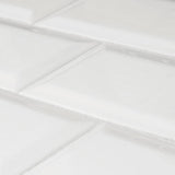 Jeffrey Court Allegro White Bevel 3 in. x 6 in. Glossy Ceramic Wall Tile (11 sq. ft. / Case)