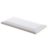 Jeffrey Court Allegro White Bevel 3 in. x 6 in. Glossy Ceramic Wall Tile (11 sq. ft. / Case)