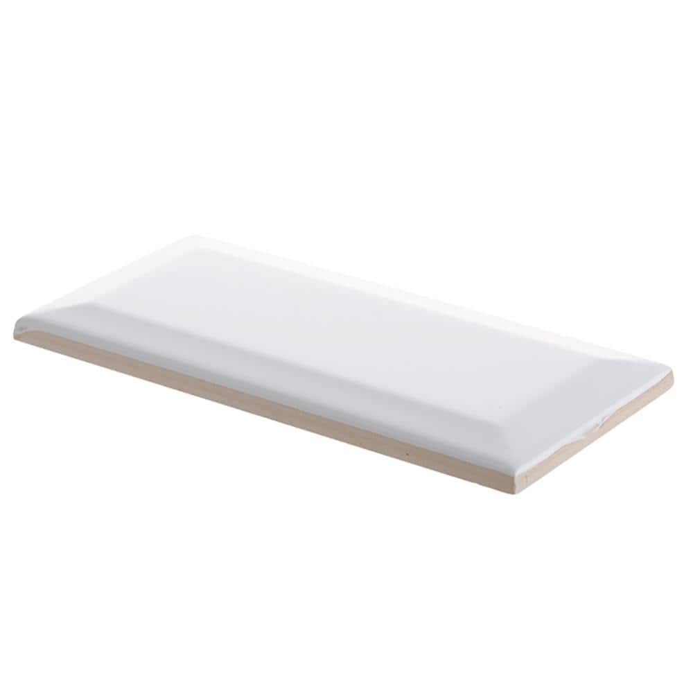 Jeffrey Court Allegro White 3 in. x 6 in. Glossy Ceramic Wall Tile (1 sq. ft./ pack)