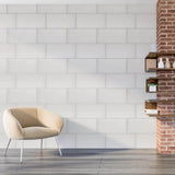 Jeffrey Court Arctic Horizon White 10 in. x 20 in. Matte Textured Ceramic Wall Tile (14.85 sq. ft. / Case)