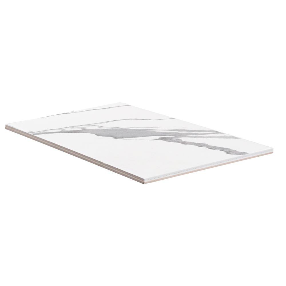 Jeffrey Court Carrara Inkjet White 8 in. x 12 in. Matte Ceramic Wall Tile (12 sq. ft. / Case)