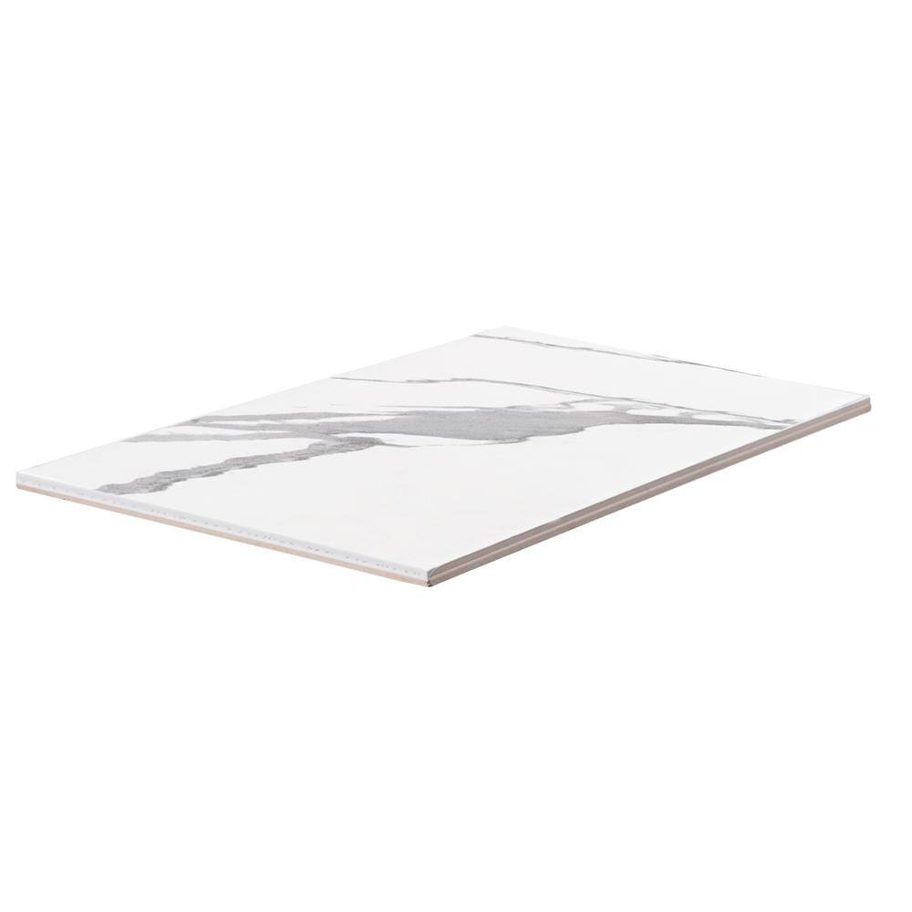 Jeffrey Court Carrara Inkjet White 8 in. x 12 in. Matte Ceramic Wall Tile (12 sq. ft. / Case)