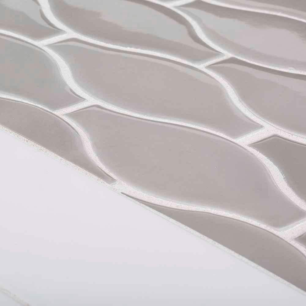 Jeffrey Court Allegro White 3 in. x 12 in. Glossy Ceramic Wall Tile (16.5 sq. ft. / Case)