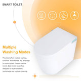 JimsMaison Elongated Smart Bidet Toilet with Instant Seat Heating, Night Light, and Auto Flushing