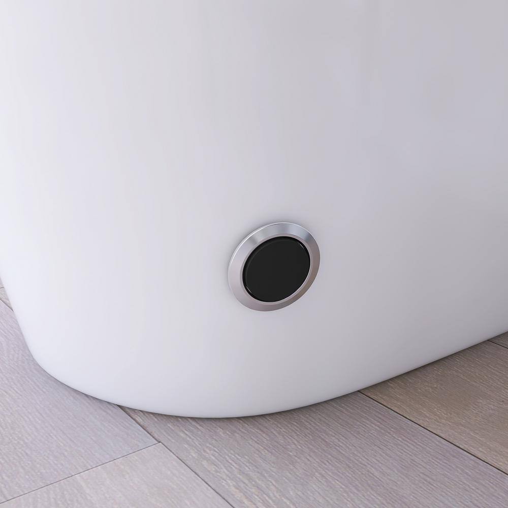 JimsMaison Elongated Smart Bidet Toilet 1.19 GPF with Foot Sensing and Auto Flushing