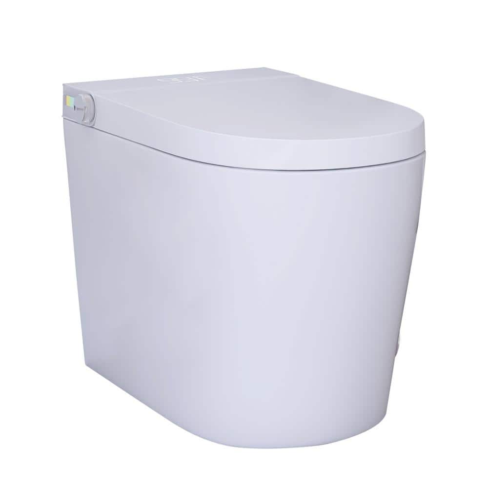 JimsMaison Elongated Smart Bidet Toilet 1.19 GPF with Foot Sensing and Auto Flushing