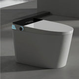 JimsMaison Elongated Bidet Toilet 1.28 GPF with Auto Flush, Heated Seat in White