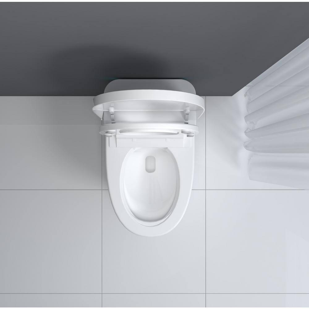 JimsMaison Elongated Bidet Toilet with LED Display, Heated Seat & Dryer
