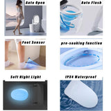 JimsMaison Elongated Bidet Toilet with LED Display, Heated Seat & Dryer