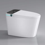 JimsMaison Elongated Bidet Toilet 1.28 GPF with LED Display & Warm Water in White