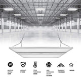 JONATHAN Y 1.98 ft. 220-Watt Equivalent Integrated LED White Shop High Bay Light with 28600 Lumens 5000K
