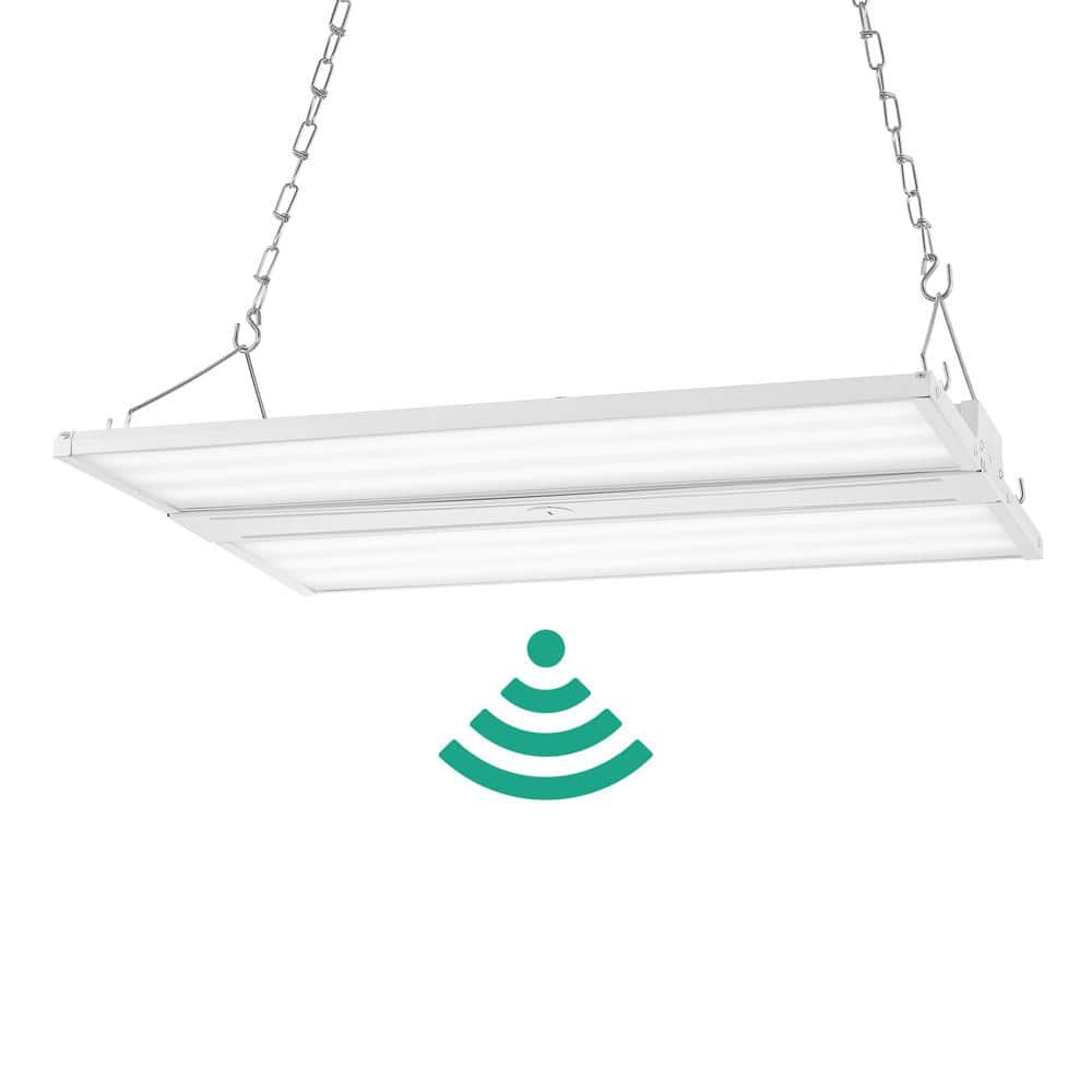 JONATHAN Y 220-Watt Equivalent Integrated LED White High Bay Light Motion Sensor Shop Light with 28600 Lumens 5000K