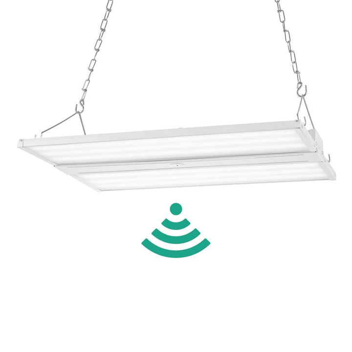 JONATHAN Y 220-Watt Equivalent Integrated LED White High Bay Light Motion Sensor Shop Light with 28600 Lumens 5000K