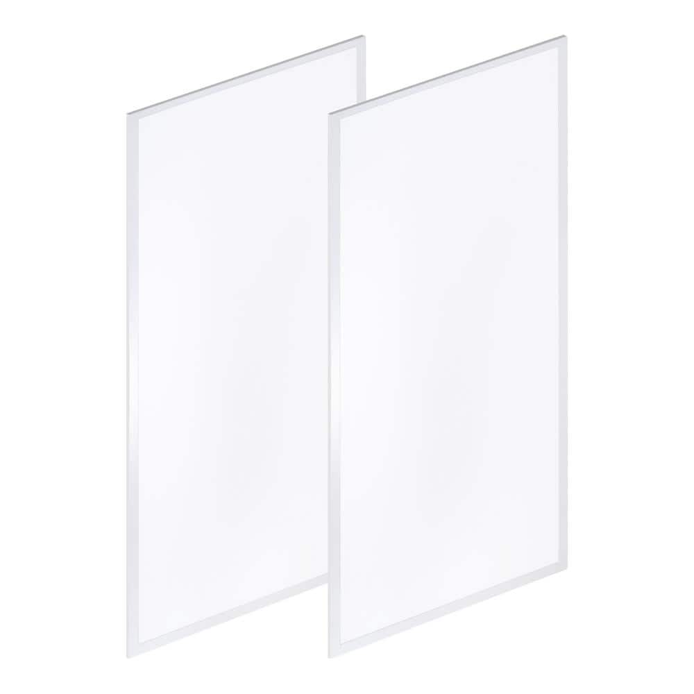 JONATHAN Y 2 ft. x 4 ft. Skylight 50-Watt 5500 Lumens Dimmable Integrated LED Flat Panel Light with 5000K, White (Set of 2)