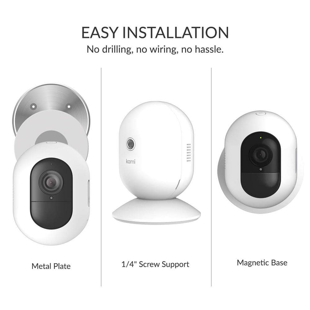 Kami WK101 Wireless Outdoor Security Surveillance Camera with IP-65 Water-Resistant Design and Night Vision