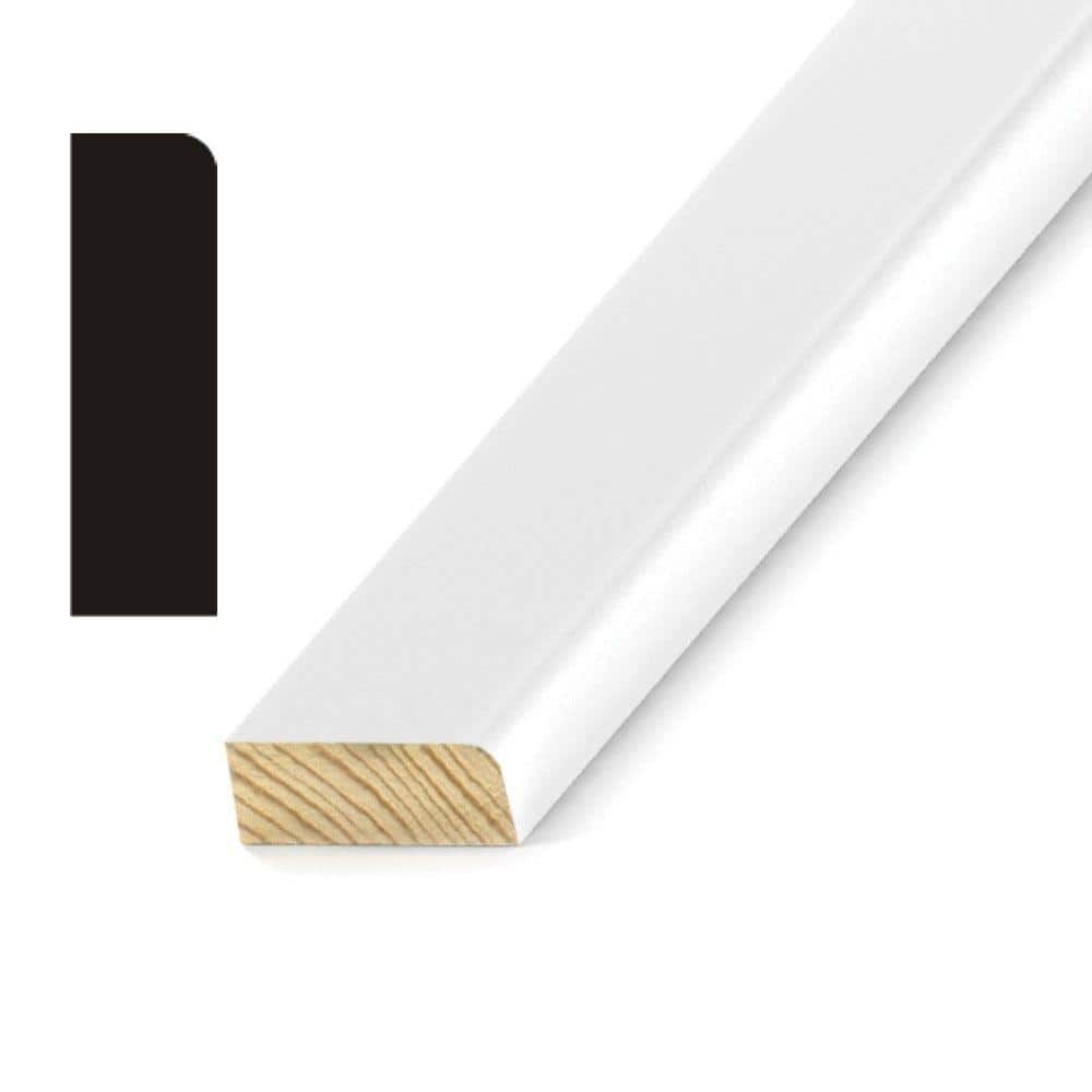 Kelleher Round Edge 3/8 in. x 1-1/4 in. x 3/8 in. Primed Pine Stop Wood Molding