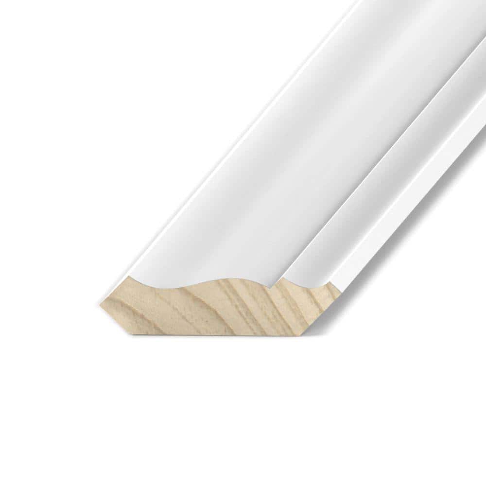 Kelleher 9/16 in. x 192 in. Primed Pine Wood Crown Molding