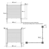 KOZYARD Outdoor Privacy Screen White Framed Fence Panels Kit 4 ft.