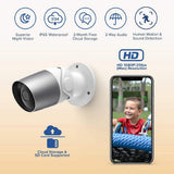 Laxihub 1080P Wired Outdoor Security Camera, Compatible with Alexa, IP65 Waterproof, Night Vision, APP Remote Access