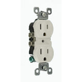 Leviton 15 Amp CO/ALR Duplex Outlet, 125V, White (Model 12650-W)