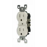 Leviton 15 Amp CO/ALR Duplex Outlet, 125V, White (Model 12650-W)