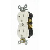 Leviton 20 Amp Commercial Grade Duplex Outlet, White (10-Pack)