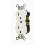 Leviton 15 Amp Commercial Grade Duplex Outlet, White (10 Pack)