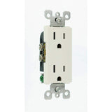 Leviton Decora 15 Amp Residential Grade Self-Grounding Duplex Outlet, White