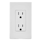 Leviton Decora 15 Amp Tamper-Resistant Duplex Outlet, White