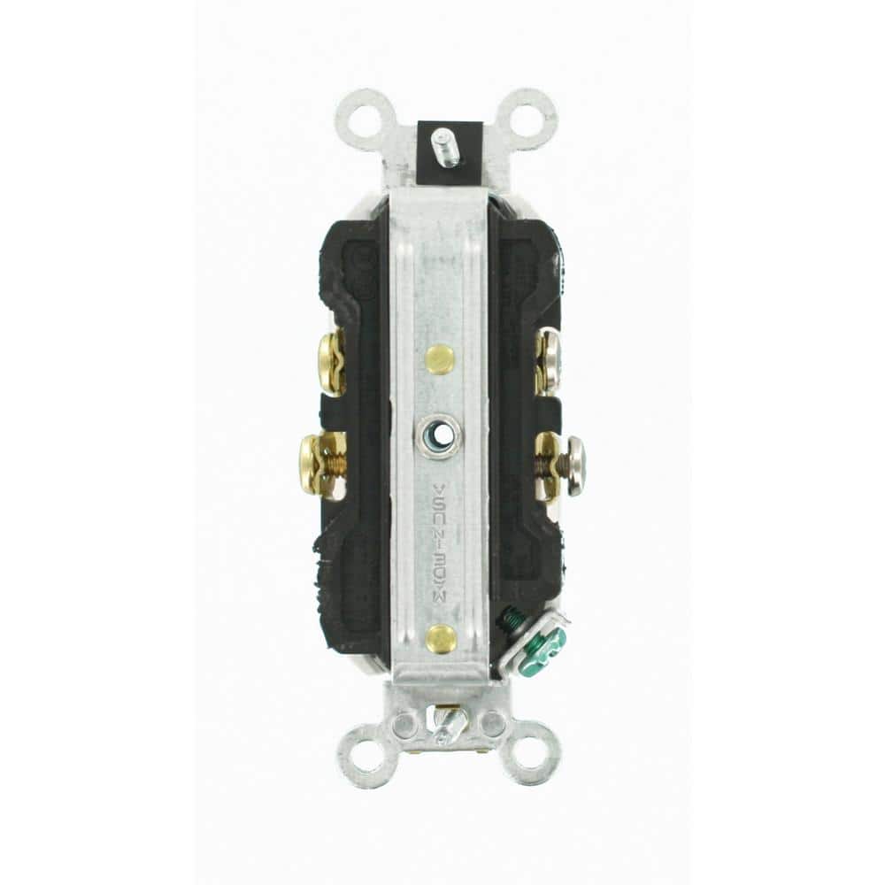 Leviton 15 Amp Commercial Grade Duplex Outlet, White