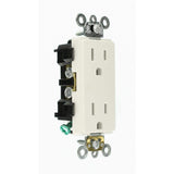 Leviton Decora Plus 15 Amp Industrial Grade Duplex Outlet, White