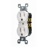 Leviton 15 Amp Tamper-Resistant Duplex Outlet, White