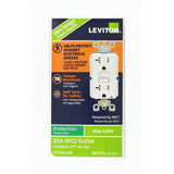 Leviton 20 Amp 125-Volt Duplex SmarTest Self-Test SmartlockPro Tamper-Resistant GFCI Outlet, White (4-Pack)