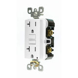 Leviton 20 Amp 125-Volt Duplex SmarTest Self-Test SmartlockPro Tamper-Resistant GFCI Outlet, White