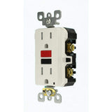 Leviton 15 Amp 125-Volt Self-Test Tamper-Resistant GFCI Outlet, White