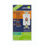 Leviton 15 Amp 125-Volt Self-Test Tamper-Resistant GFCI Outlet, White